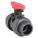 MANUAL TWO-WAY BALL VALVE: ½ IN, PVC, STRAIGHT, SOCKET X FNPT, 235 PSI MAX. PRESSURE (CWP)