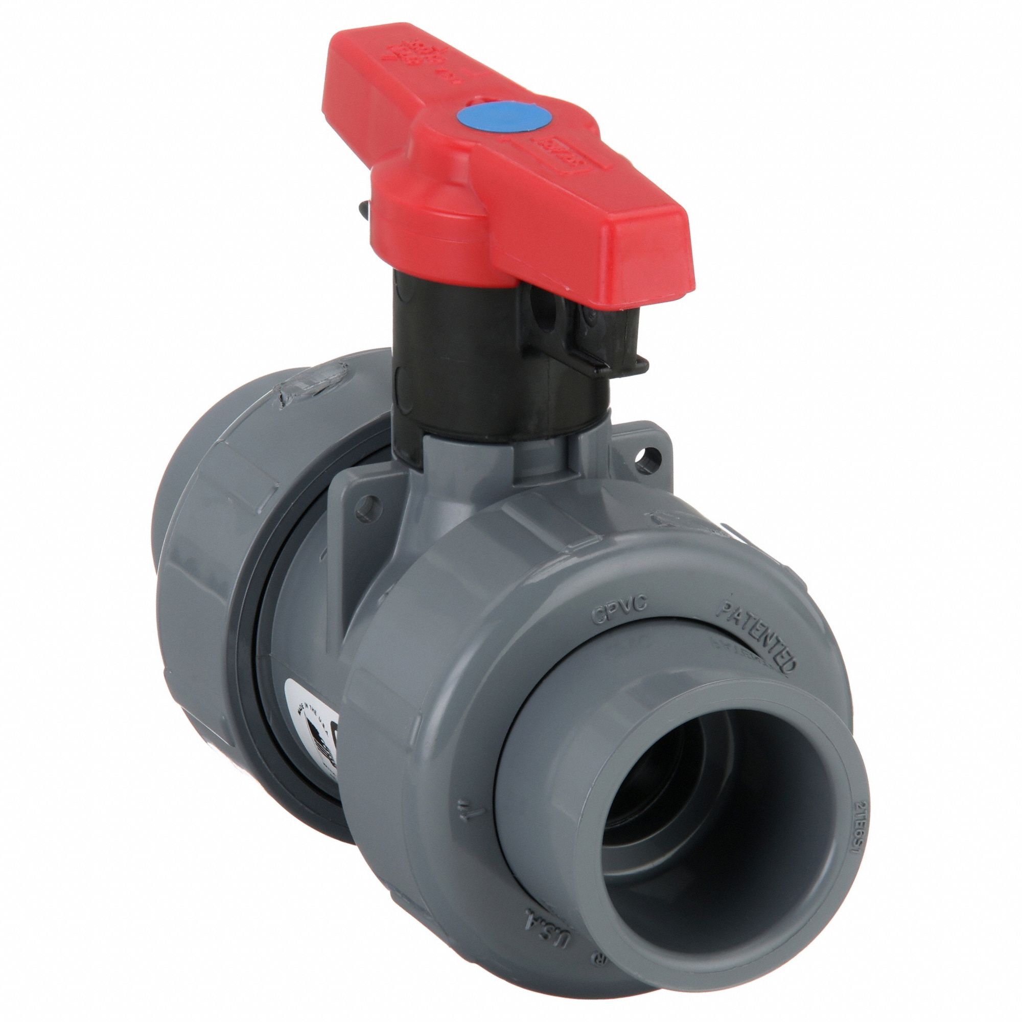 Manual Two-Way Ball Valve: 1 in, CPVC, Straight, Socket x FNPT, 235 psi Max. Pressure (CWP)