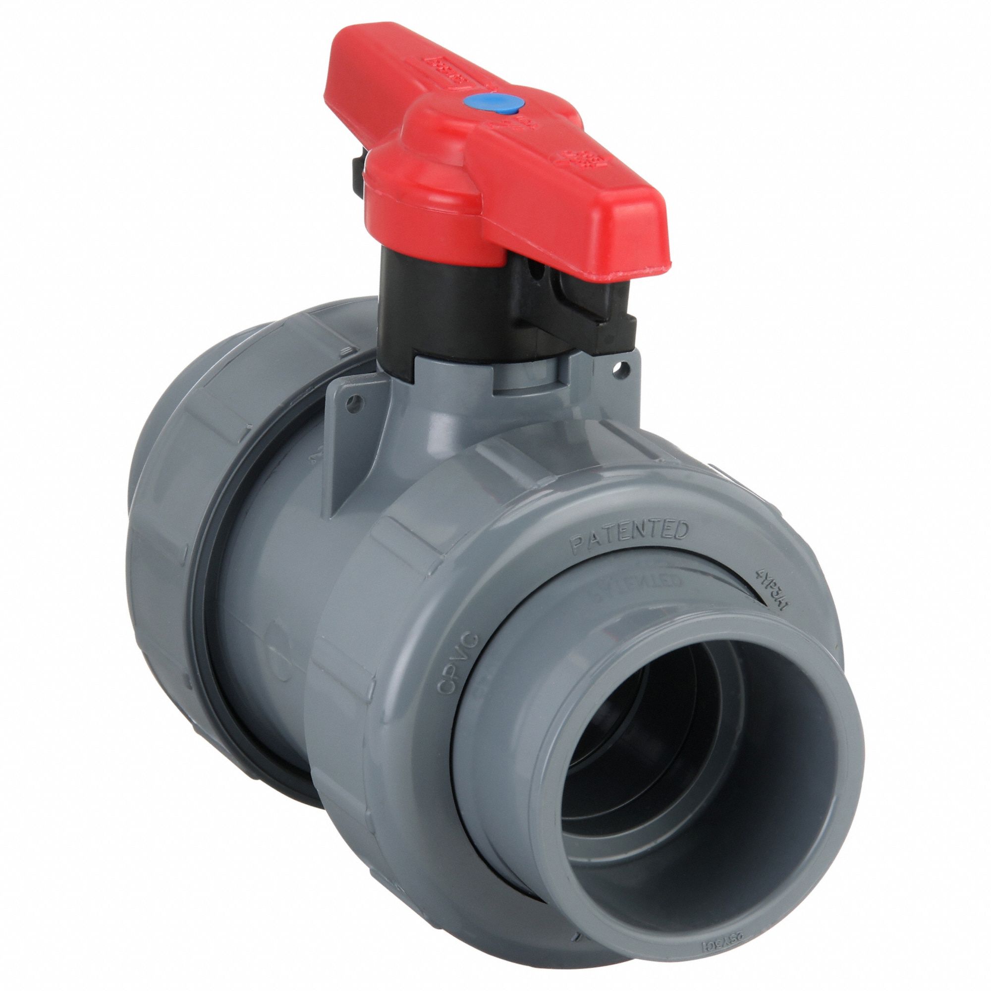 Manual Two-Way Ball Valve: 2 in, CPVC, Straight, Socket x FNPT, 235 psi Max. Pressure (CWP)