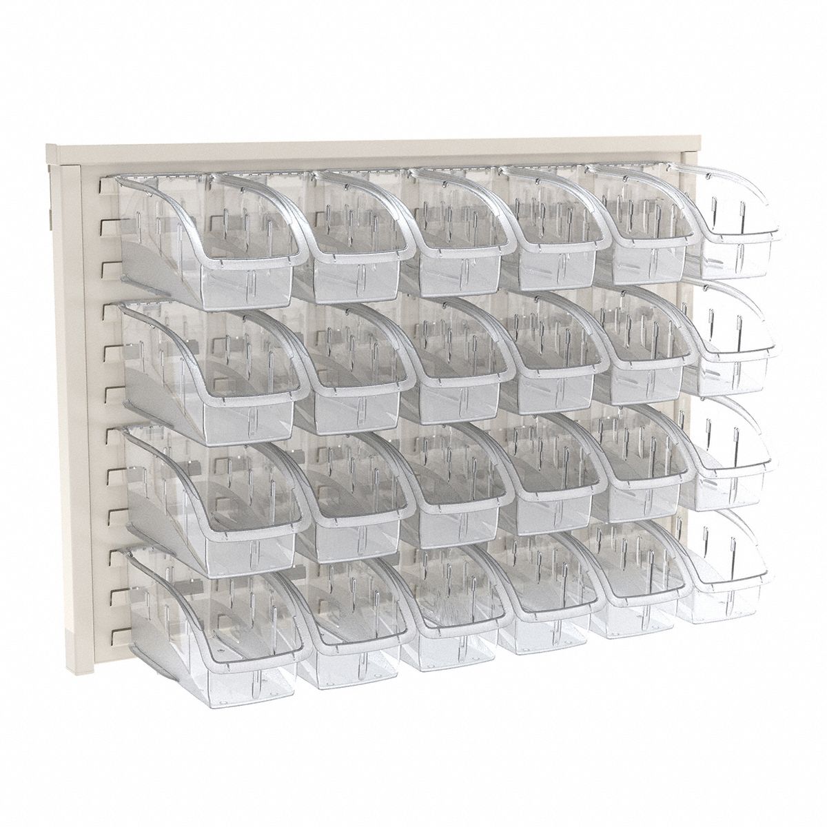 AKROMILS Louvered Panel with 0 Bins, 371/2"W x 13/4"D x 253/8"H