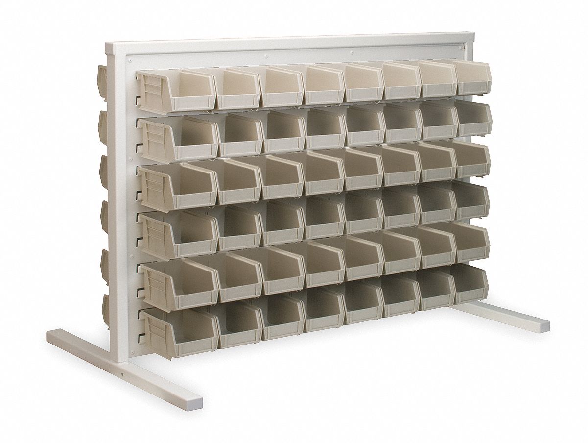 Louvered Bench Rack,37.75x22.5x26-3/8 In