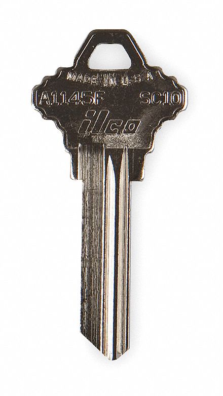 KEY BLANK,BRASS,SCHLAGE LOCK,PK 10