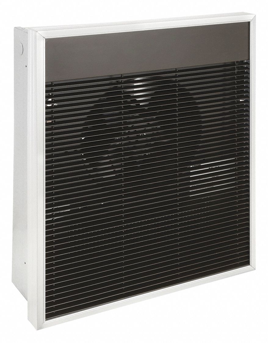 RECESSED ELECTRIC WALL-MOUNT HEATER, 2,000/4,000W, 208V AC, 3 PHASE, 208V AC, 3-PHASE