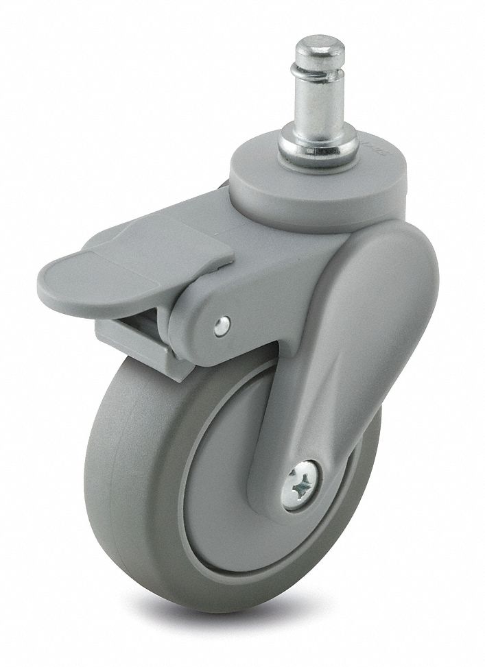 COLSON Corr/DebrisResist FricRing Stem Caster 3ENT2PEC40223GRTPU03(GG)B Grainger