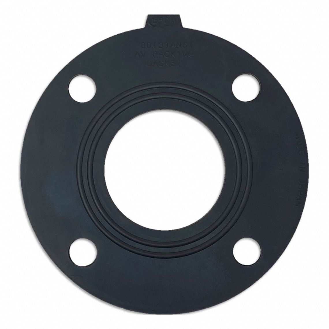 Class 150, EPDM, Full Face Flange Gasket 49FC713113030 Grainger
