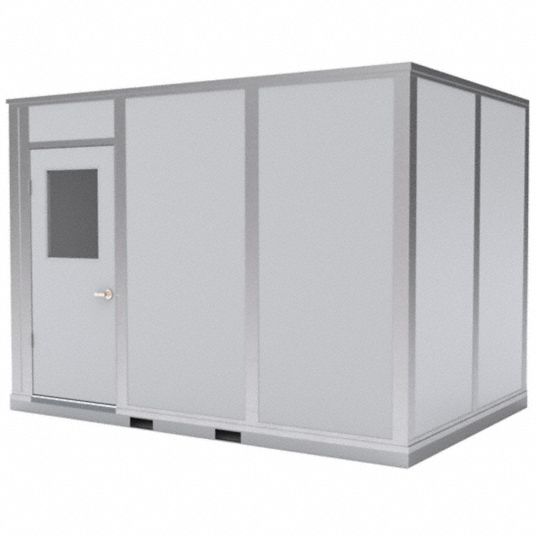 PORTA-KING, 8 ft x 12 ft x 8 ft, 4 Walls, Modular In-Plant Office ...