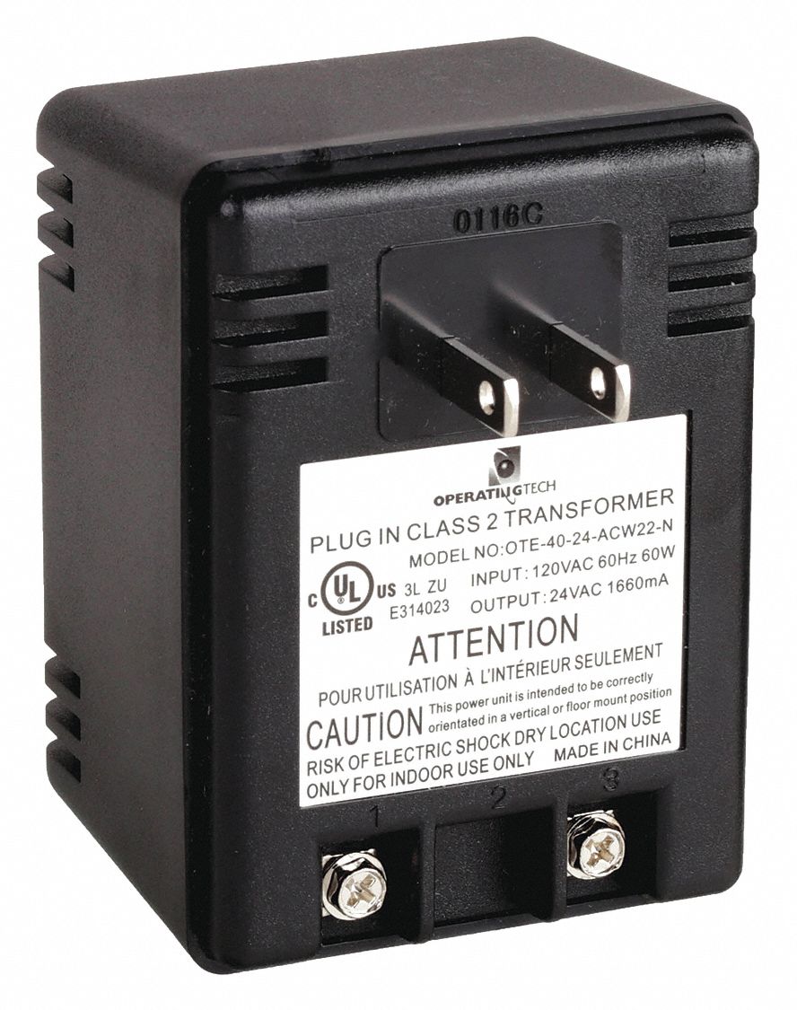 PLUG-IN TRANSFORMER,120V IN/24V OUT,35VA