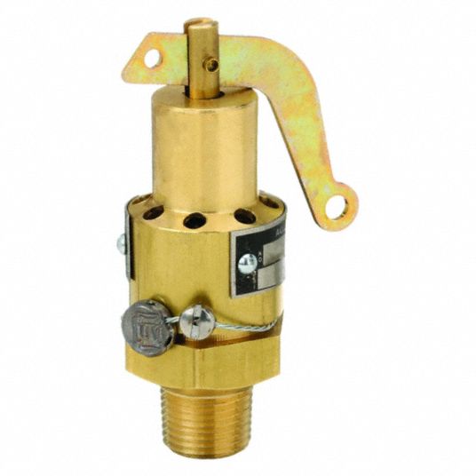 AQUATROL, Brass, MNPT, Safety Relief Valve - 3ETT3|130B-125 - Grainger