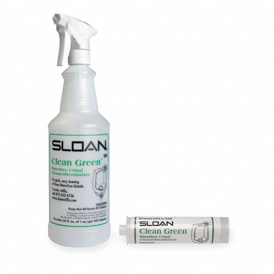 SLOAN Urinal Cleaner, Fits Brand Sloan, For Use With Waterless Urinals