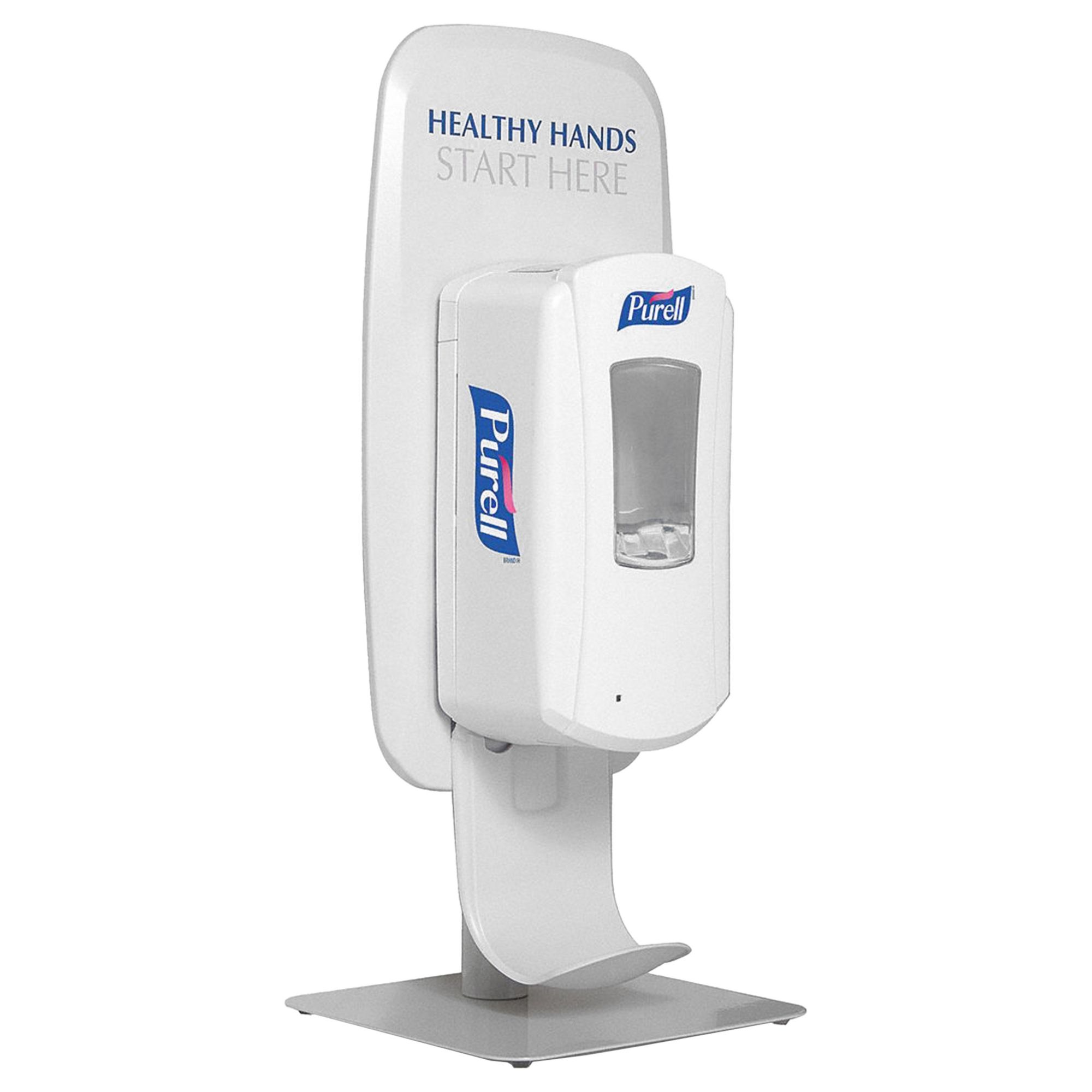 HAND SANITIZER DISPENSER STAND, LTX/TFX SERIES, 3¾ IN OVERALL H, GREY