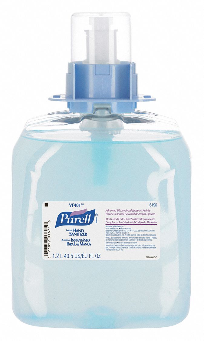 PURELL Hand Sanitizer, 1,200 mL, Cartridge, Gel, FMX, PK 3 3EUF56196