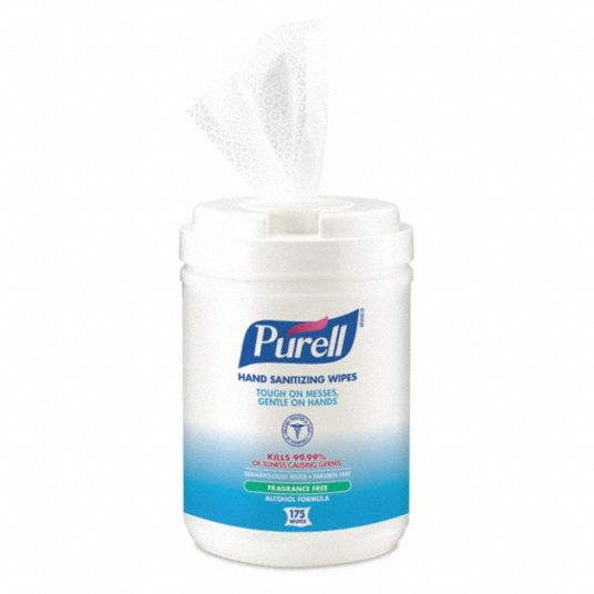PURELL, Canister, Wipes, Hand Sanitizer Wipes 3EUG2903106 Grainger