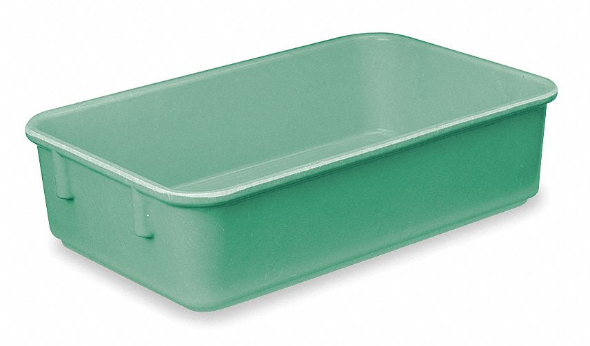 LEWISBINS Nesting Container, Green, 4 inH x 11 7/8 inL x 8 3/4 inW, 1EA ...