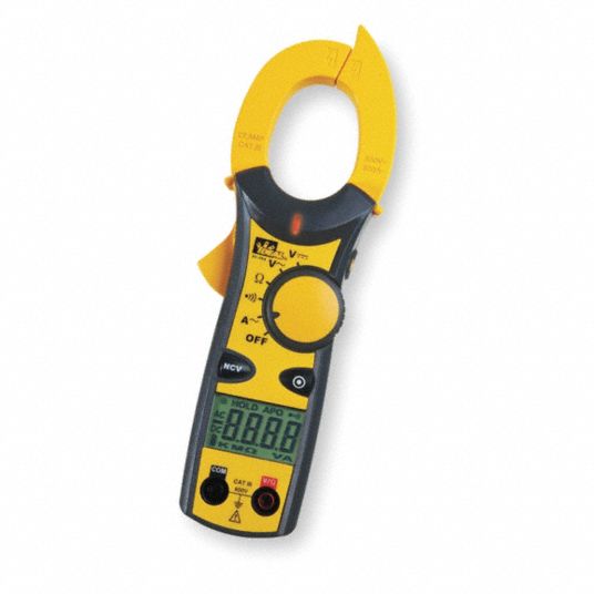 IDEAL Clamp On Digital Clamp Meter, 1.5 in (38 mm) Jaw Capacity, CAT ...