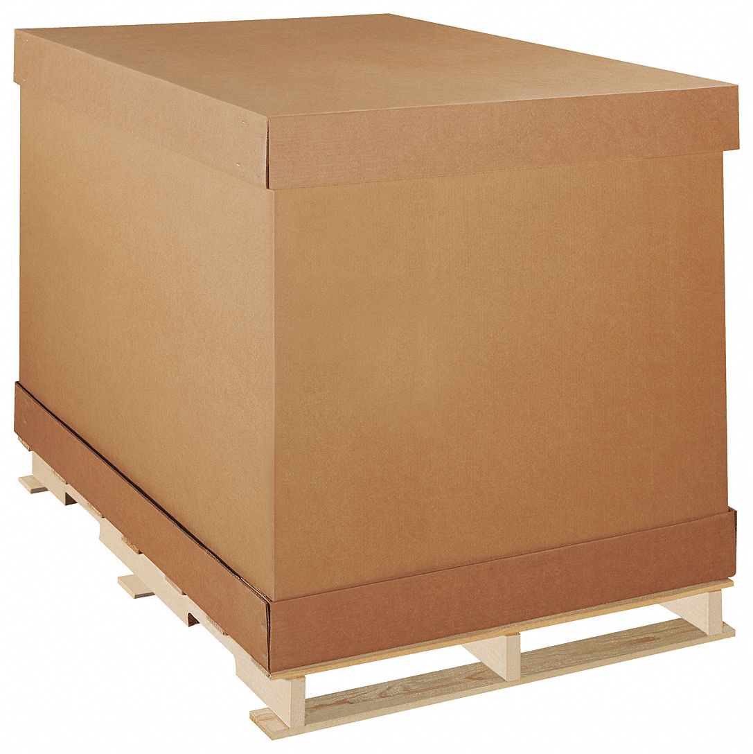 GRAINGER APPROVED Bulk Shipping Box, D Air Cargo Container, Double Wall ...