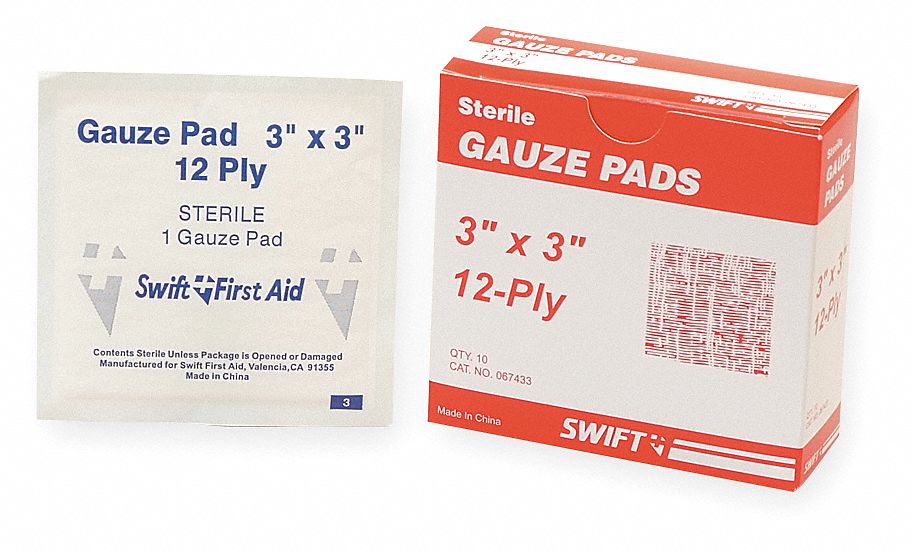 Gauze Pad, Bulk, Sterile, PK 10 Grainger
