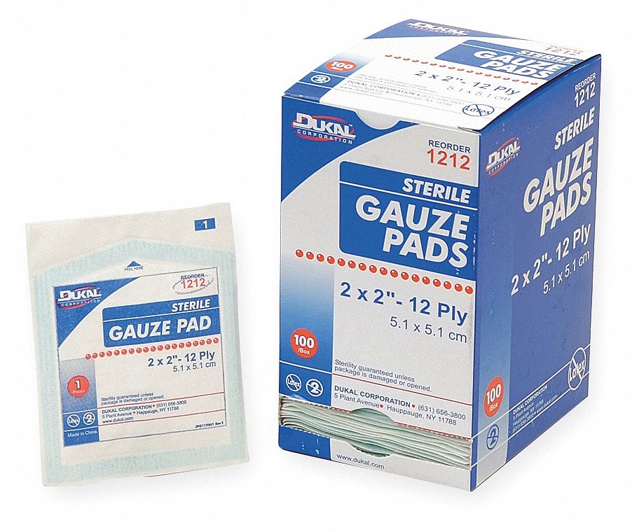 HONEYWELL Gauze Pad, Bulk, Sterile, PK 100 3EWE2067622 Grainger