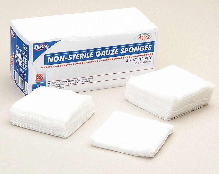 HONEYWELL Gauze Sponge, Bulk, Non-Sterile, PK 200 - 3EWE9|074144 - Grainger