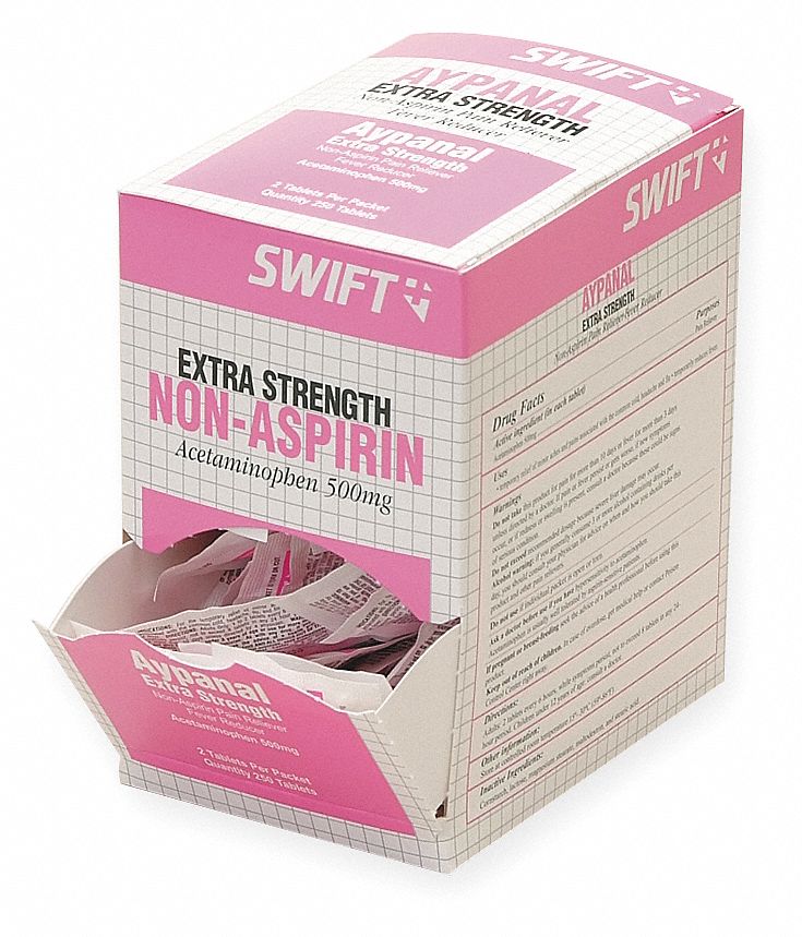 NonAspirin Pain Relief, Tablet, 125 x 2, Extra Strength, Acetaminophen