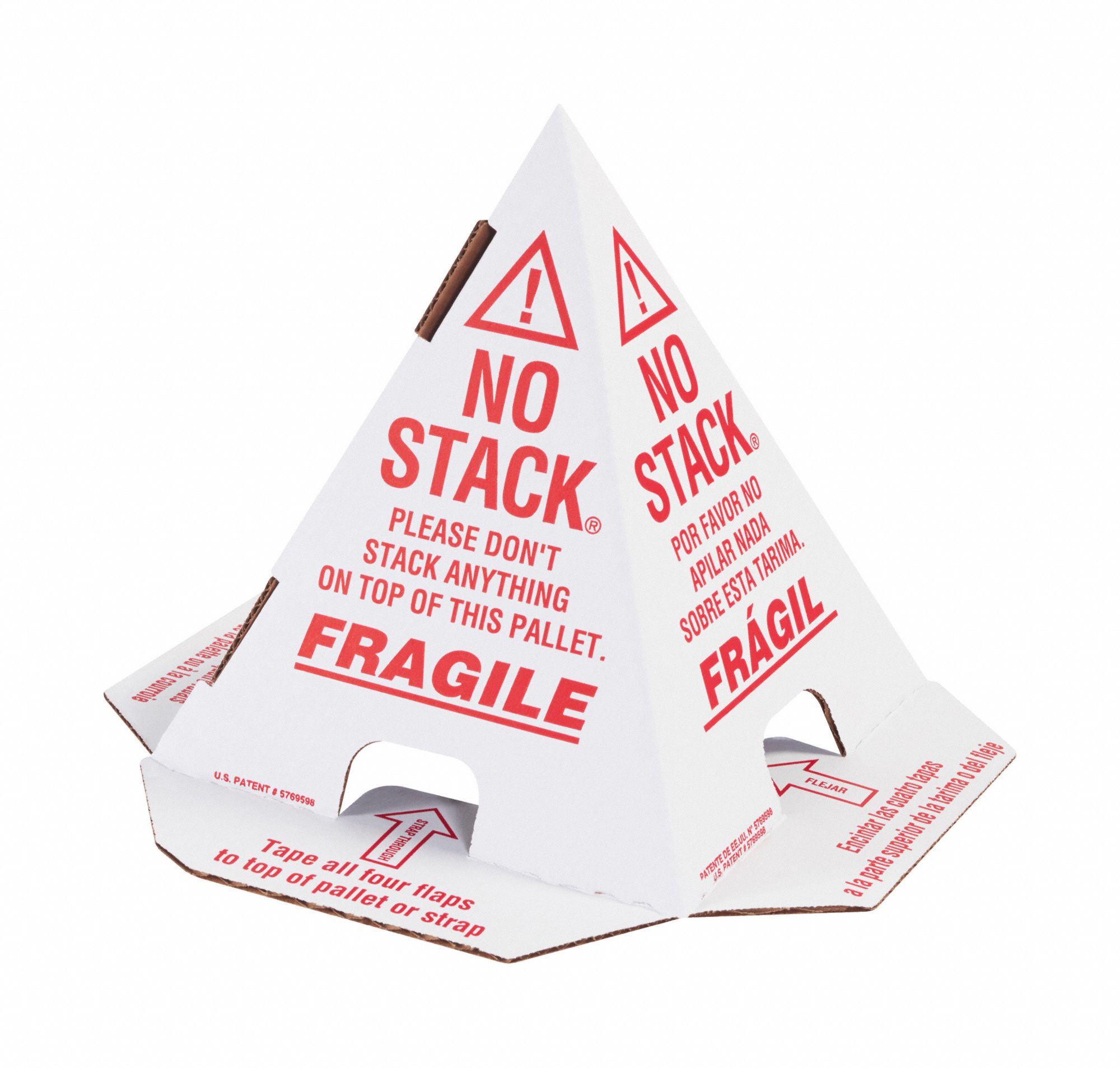 8 in Base Lg, 8 in Base Wd, No Stack Pallet Cones 3EXF83EXF8 Grainger