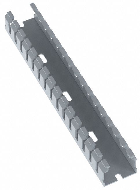 WIRING DUCT, 1 IN W, 0.5 IN SLOT H, 1 IN H, 0.2 IN SLOT W, LEAD-FREE PVC, 72 IN L, GREY