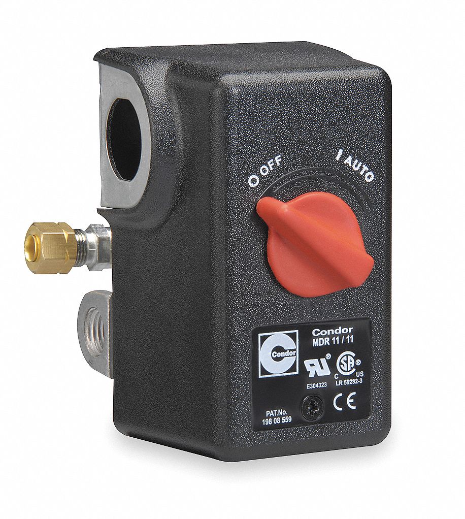 Condor Usa Inc Air Compressor Pressure Switch Range 20 To 105 Psi Port Type 4 Port 1 4 In Fnpt 3eyn3 11sc2e Grainger