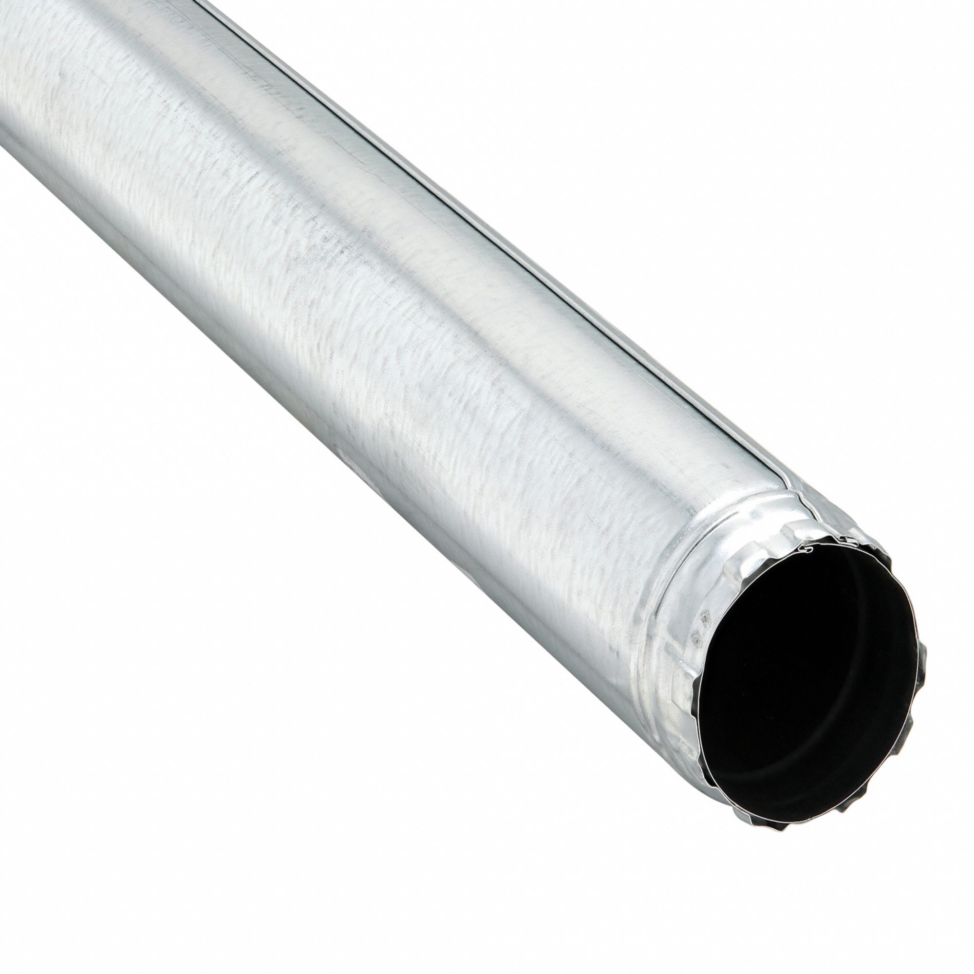 Gas Vent Pipe: 3 in Duct, 5 ft Lg, Steel, Category I, Outer Galvanized Steel w/ Inner Aluminum Liner