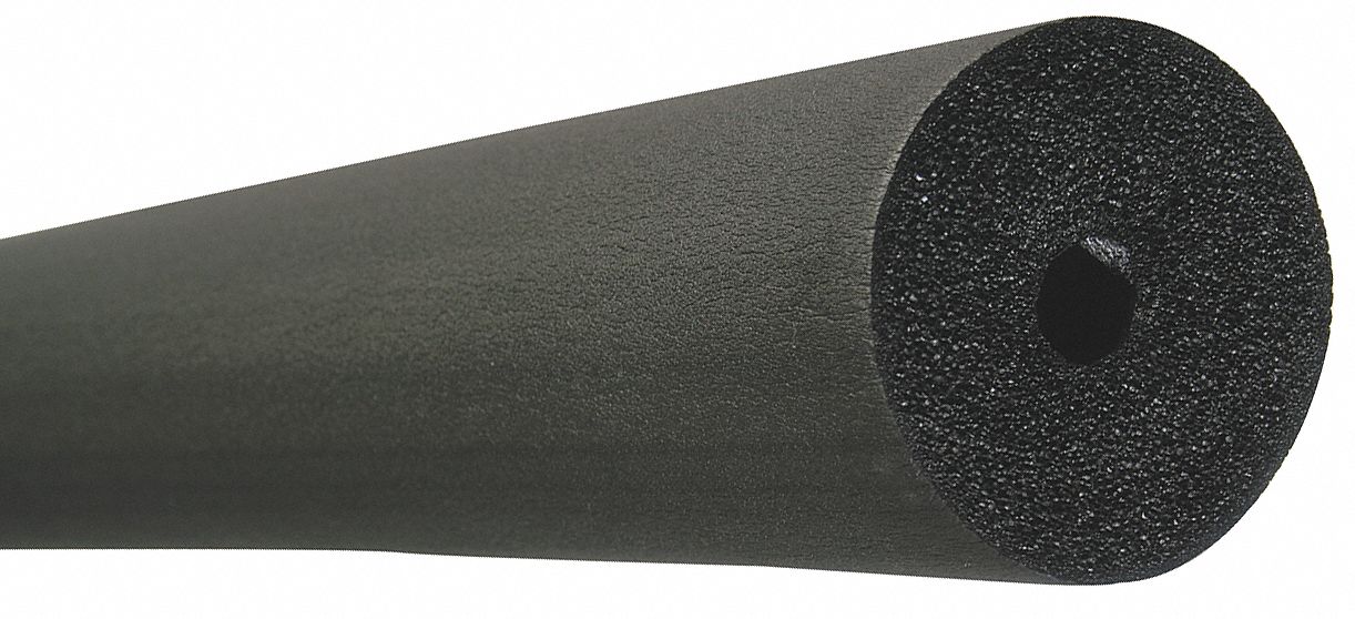 Pipe Insulation: Fits 3/8 in Pipe Size, Fits 5/8 in Tube Size, 3/8 in Wall Thick, -297°F to 220°F