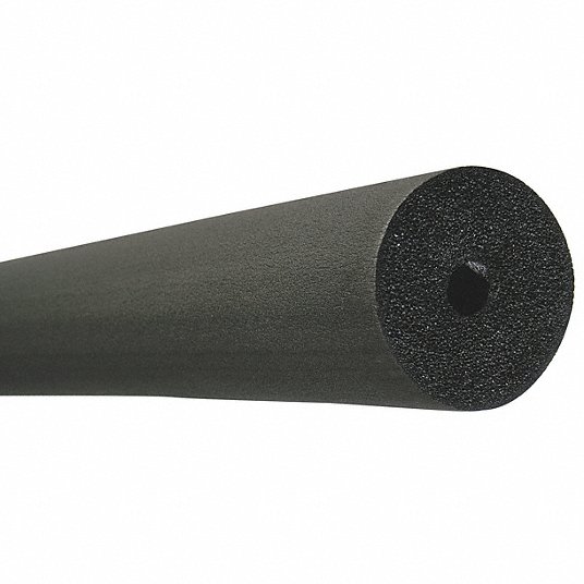 Pipe Insulation: Fits 3/8 in Pipe Size, Fits 5/8 in Tube Size, 3/8 in Wall Thick, -297°F to 220°F