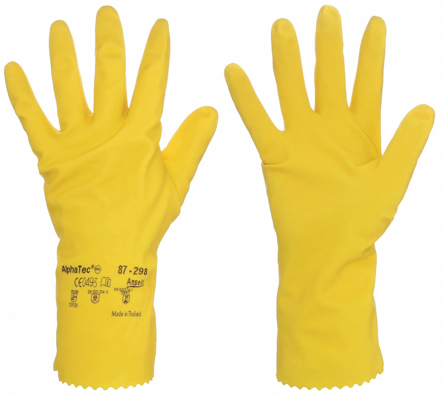 20 mil Glove Thick, 12 in Glove Lg, Chemical Resistant Gloves 3PXG6