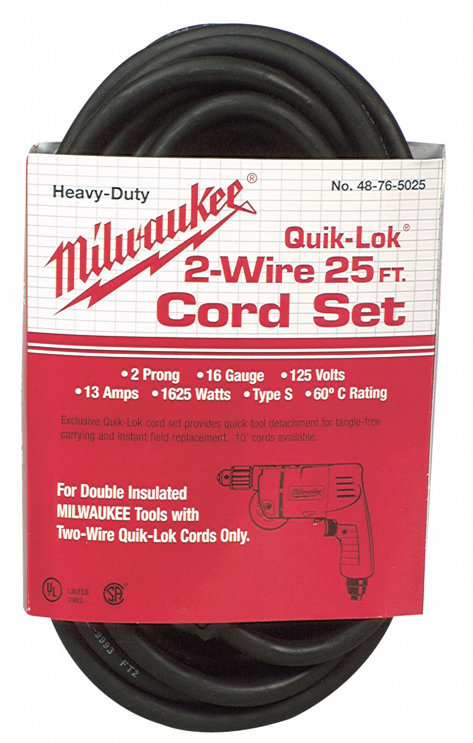 Power Tool Cord, Wire Quik-Lok Cord