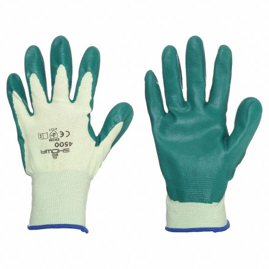 SHOWA, L ( 9 ), Smooth, Coated Gloves - 6KF83|4500-09 - Grainger