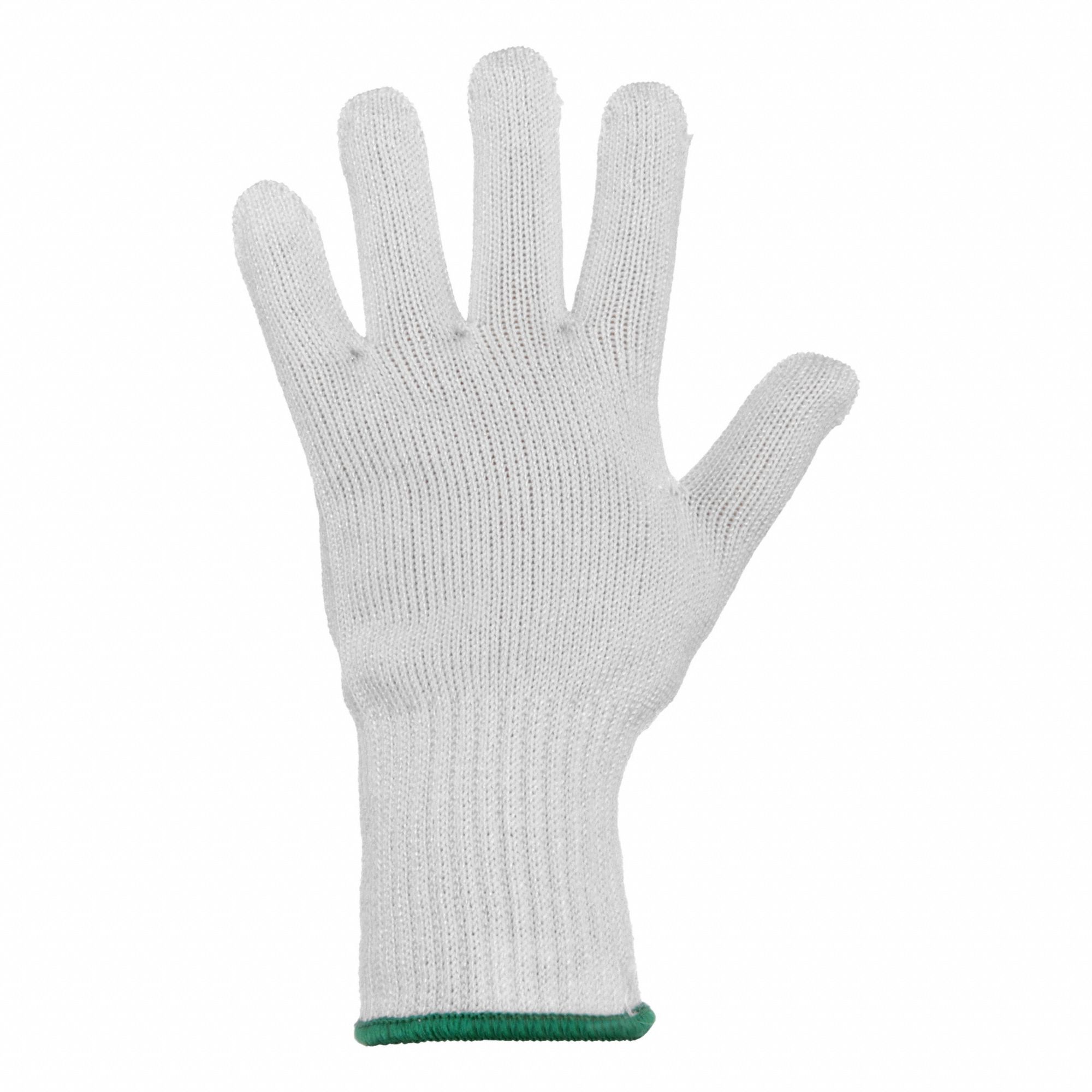 Cut-Resistant Glove: XS ( 6 ), ANSI Cut Level A6, Uncoated, Uncoated, HPPE ( 10 ga )