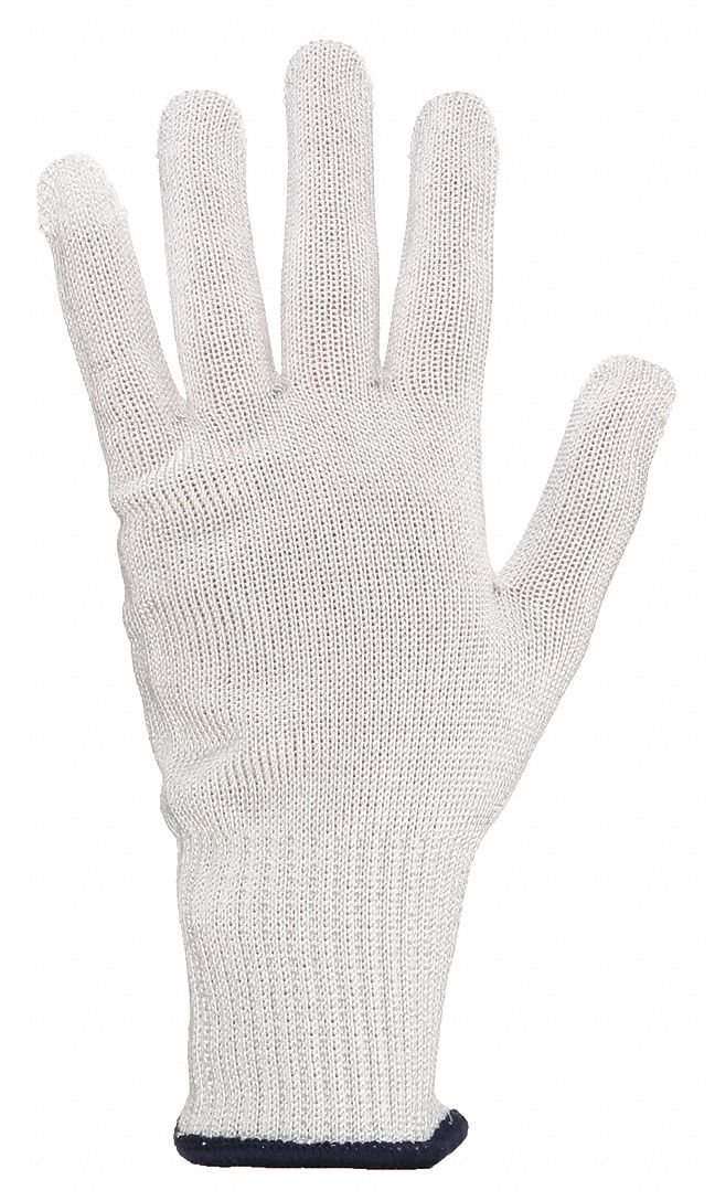 COATED GLOVE,FIBERGLASS/HPPE/SS,10,WHITE