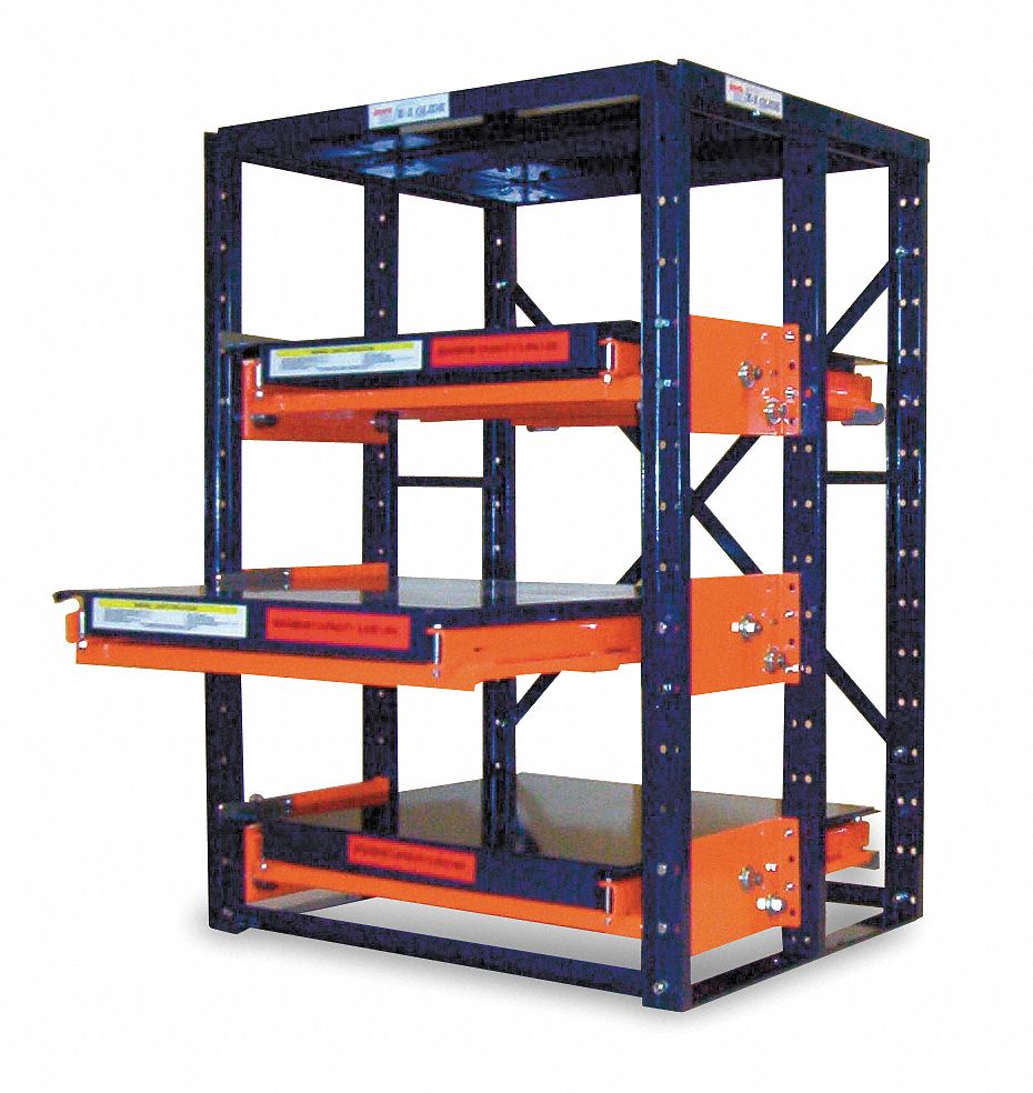 3FE67 - Roll Out Shelving 3 Shelf 48x36x72-1/2H