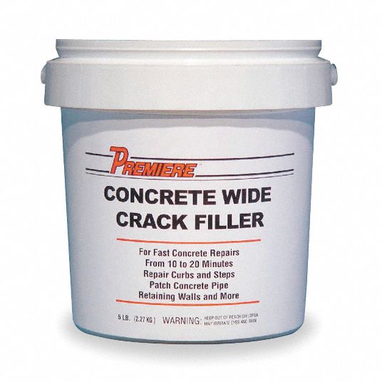 PLATINUM PRODUCTS Concrete Wide Crack Filler, 5 lb., Gray 3FE76