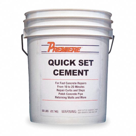 PLATINUM PRODUCTS Quick Set Cement Repair Mix 3FE80UPQS50 Grainger
