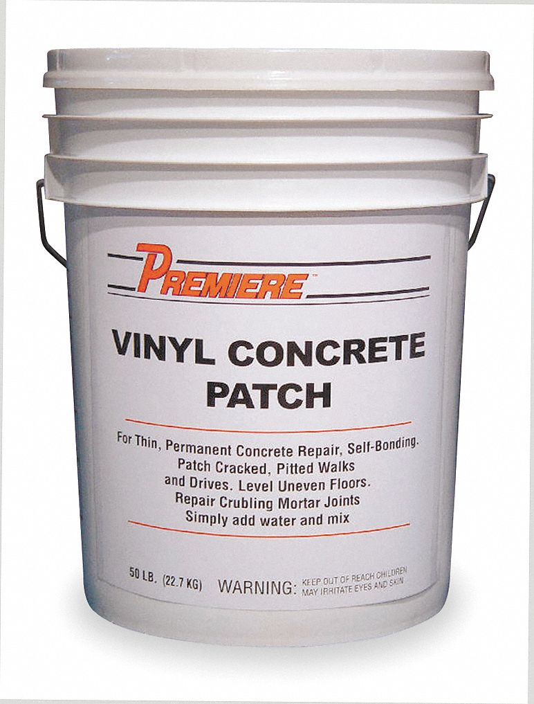 Gray vinyl concrete patch coverage 0 43 cu ft grainger