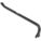 GOOSENECK WRECKING BAR,24 IN,5/8 IN