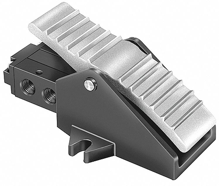 Manual Air Control Valve: DirectAir 4, Three-Way / Two-Position, Foot Pedal, Aluminum, Spool