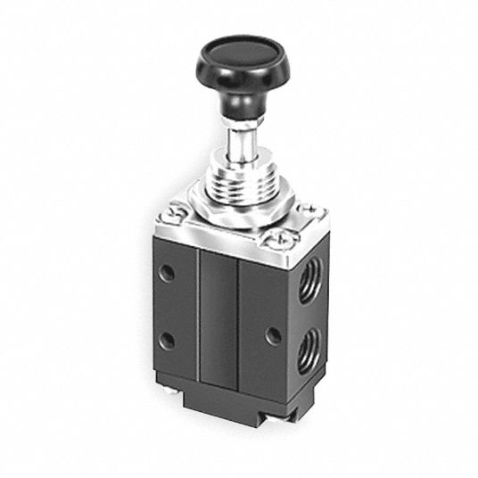 PARKER, DirectAir 4 Series, 3Way/2Position, Manual Air Control Valve 3FED8524431000 Grainger