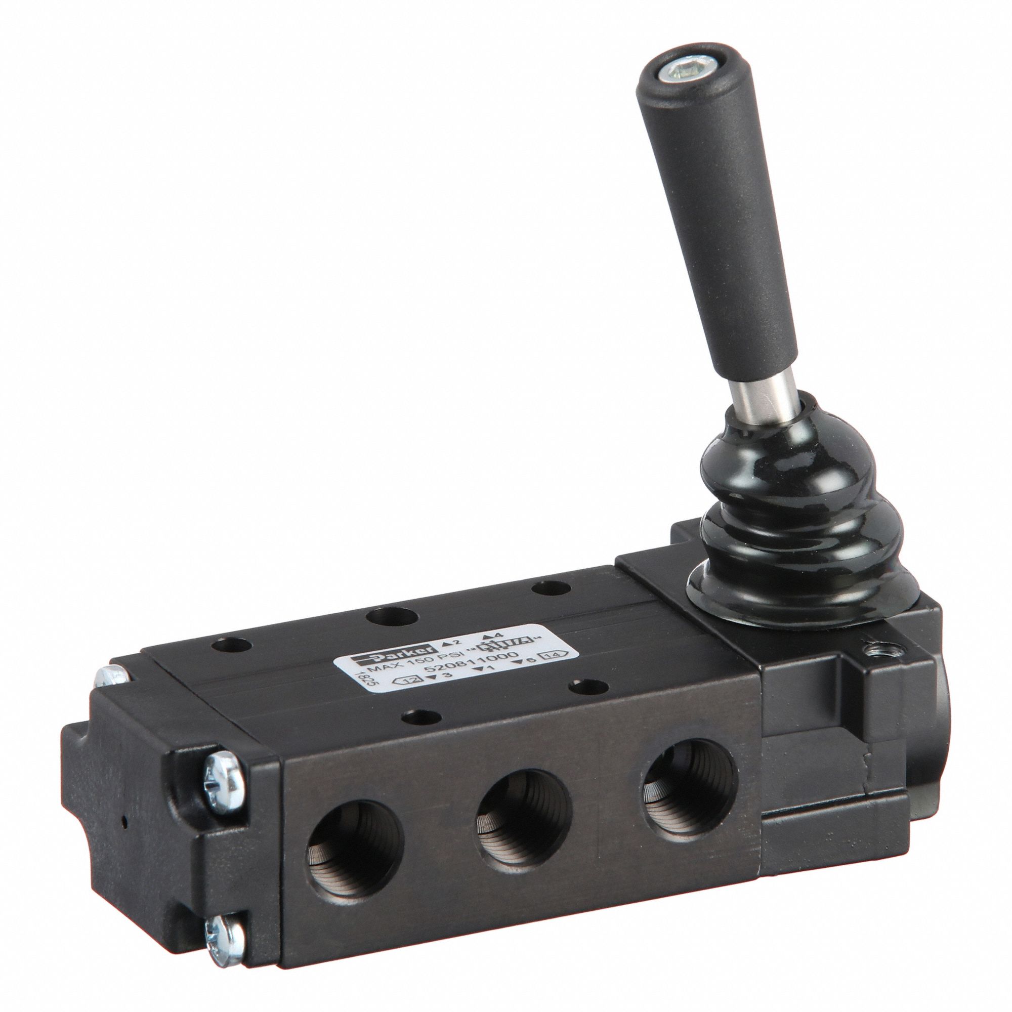 Manual Air Control Valve: DirectAir 4, Four-Way / Two-Position, Lever, 1/4 in Female NPT