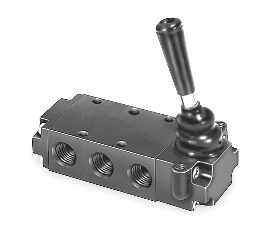 PARKER 1/4" Manual Air Control Valve with 4Way, 2Position Air Valve