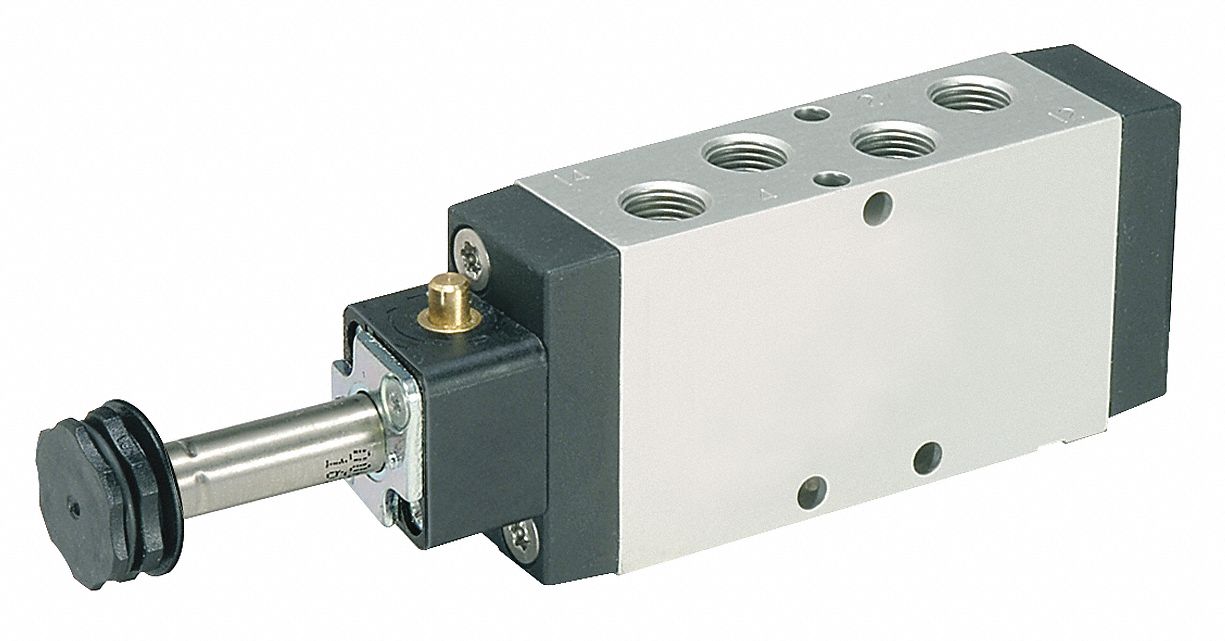 Solenoid Air Control Valve: Viking Xtreme Manual, Four-Way / Two-Position, Single Solenoid