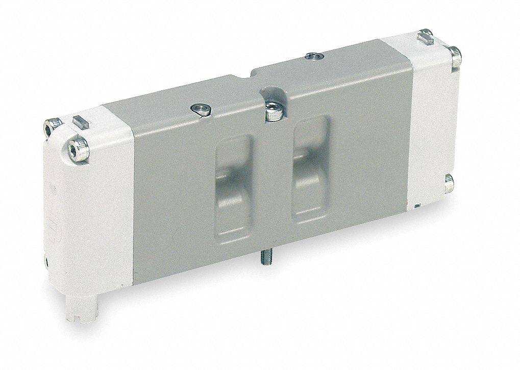 Solenoid Air Control Valve: Four-Way / Two-Position, 15407-2, Single Solenoid, Solenoid Return