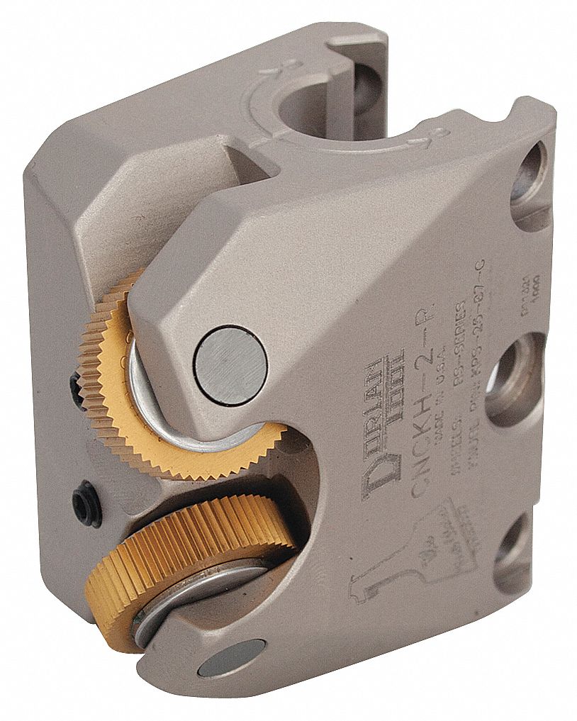 Knurling Holder: 2 Knurls Required, CNCKH, 2 Head Ht, 1 7/8 in Head Lg, 1-1/4 in Head Wd