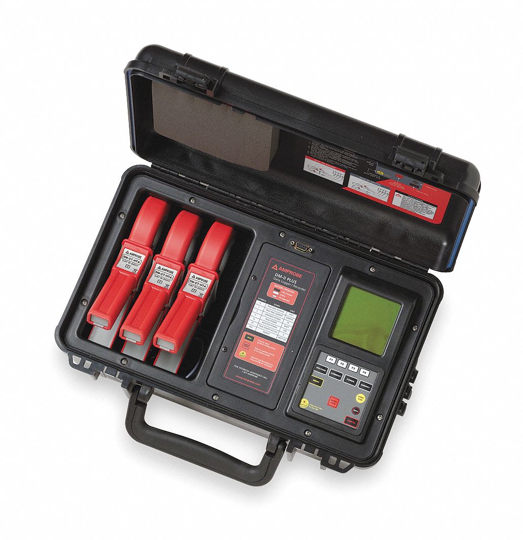 AMPROBE Power Quality Recorder, 999.9W, 1000A 3FHV4DMII PLUS Grainger