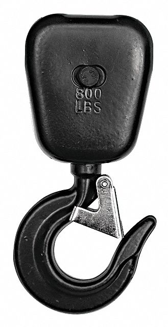 BOTTOM HOOK ASSEMBLY, ELECTRIC CHAIN HOISTS, 800 LB COMPATIBLE LOAD CAPACITY, 3FKD9
