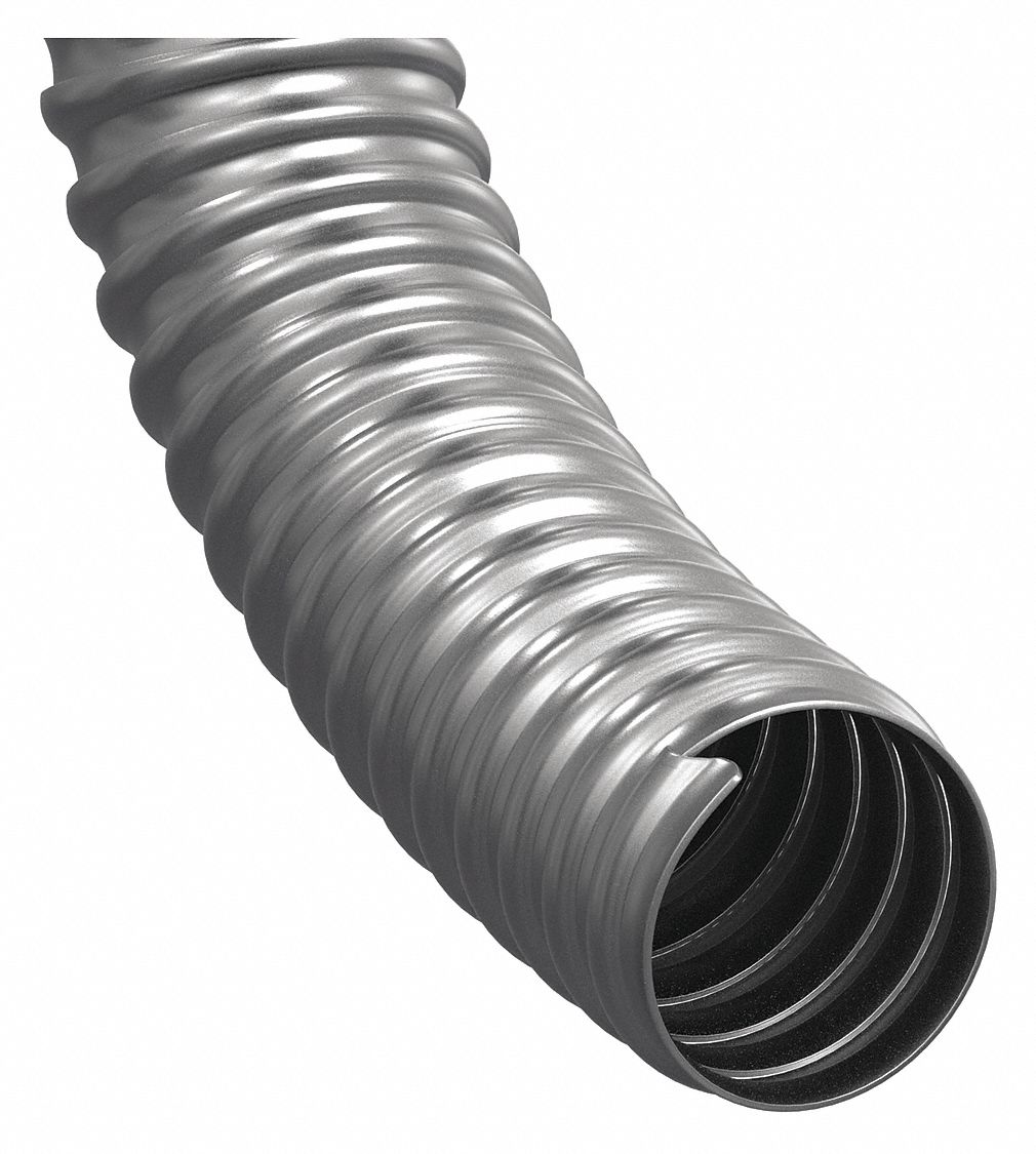 GRAINGER APPROVED Flexible Steel Conduit, 50 ft. L 6A42055022400