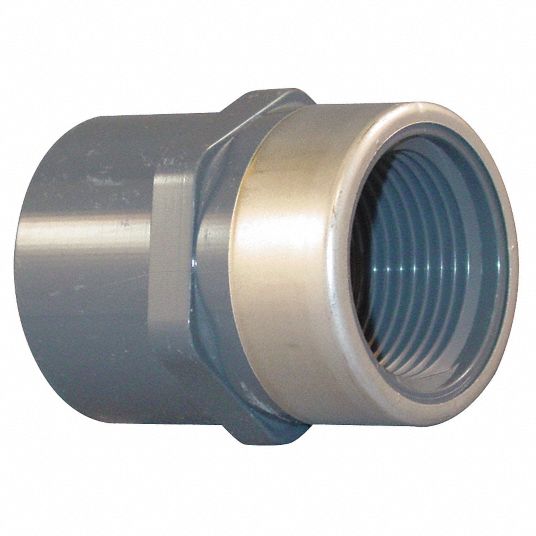 Grainger Approved Pvc Female Adapter Socket X Fnpt 1 2 In X 3 4 In Pipe Size Pipe Fitting 3flp2 5 074sr Grainger